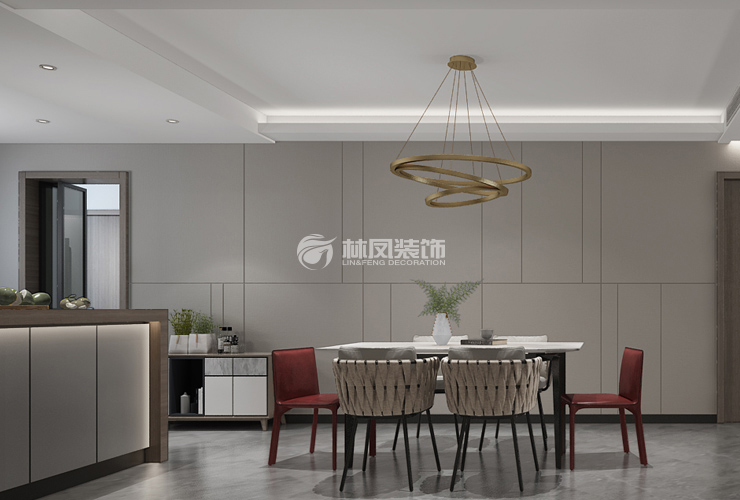 輕奢風格餐廳裝修效果圖