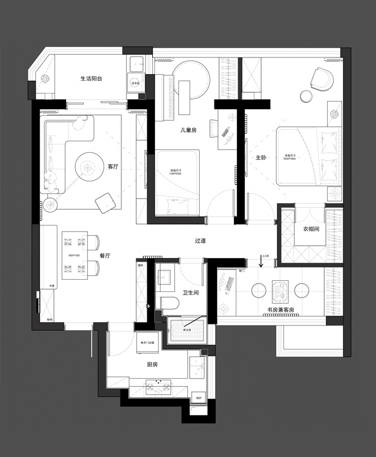 依云首府-107平-美式風(fēng)格-戶型圖.jpg