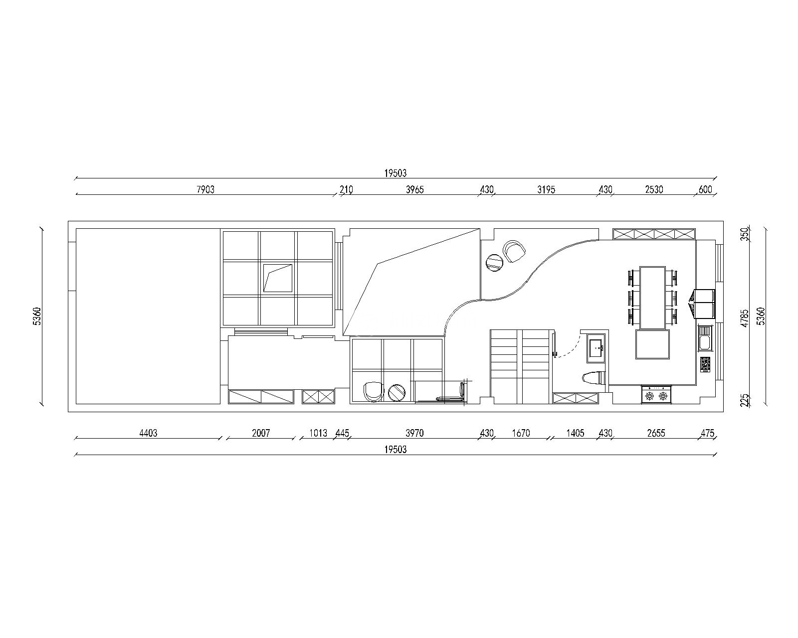 旭輝東樾城  500平  現(xiàn)代輕奢 一層戶型圖.jpg