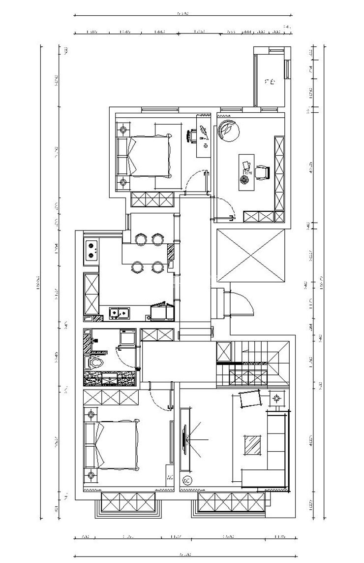 城建北尚-180平-現(xiàn)代風格-戶型圖1層.jpg